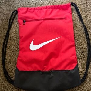 Nike Red and Black Sports Backpack